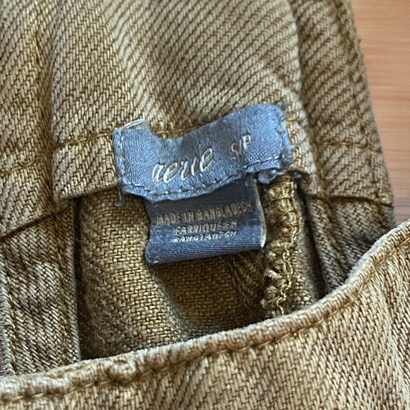 Aerie Relaxed Utility Overalls Tan Brown Cotton Workwear Style Size S - Picture 4 of 8